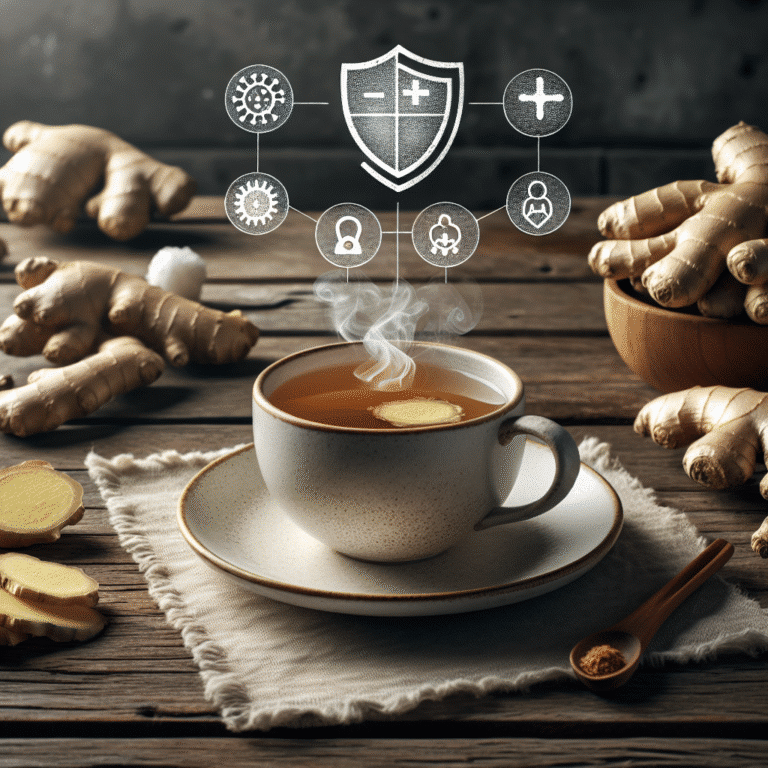 benefícios do chá de gengibre na proteção imunológica