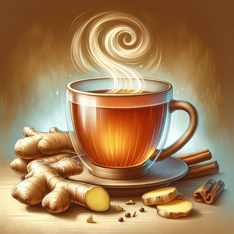 chá de gengibre para energia e bem-estar