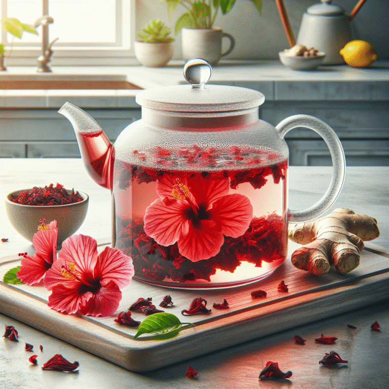 como preparar chá de hibisco detox em casa