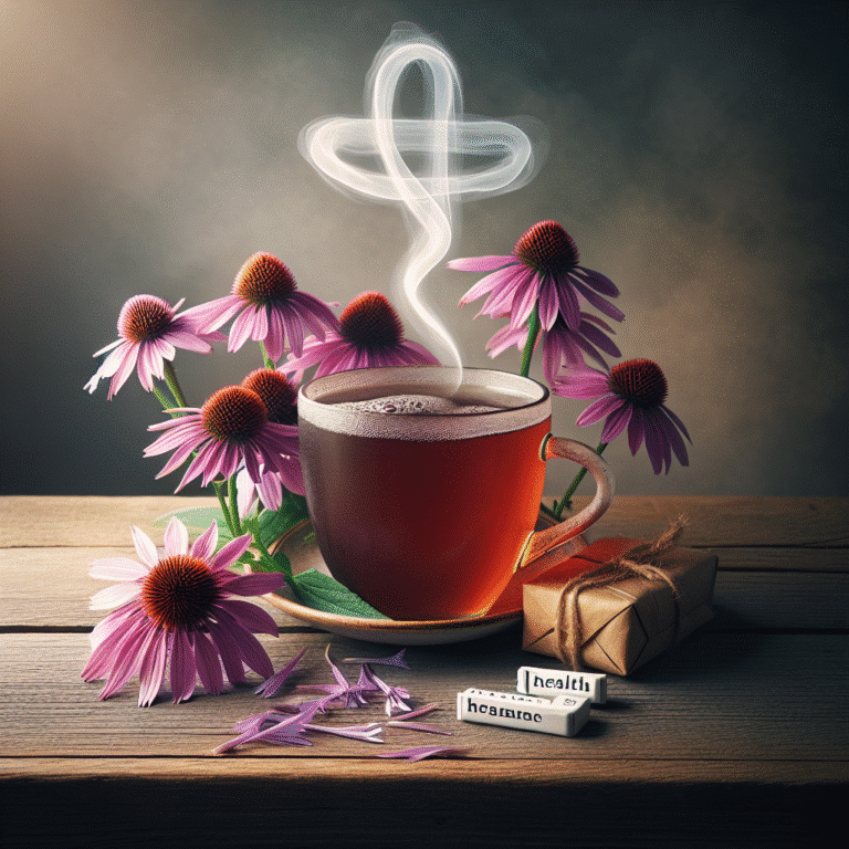 chá funcional de equinácea para saúde