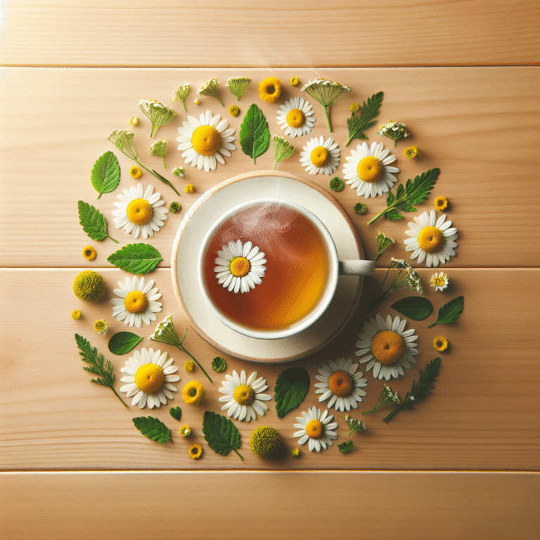 chá de camomila funcional para tranquilidade