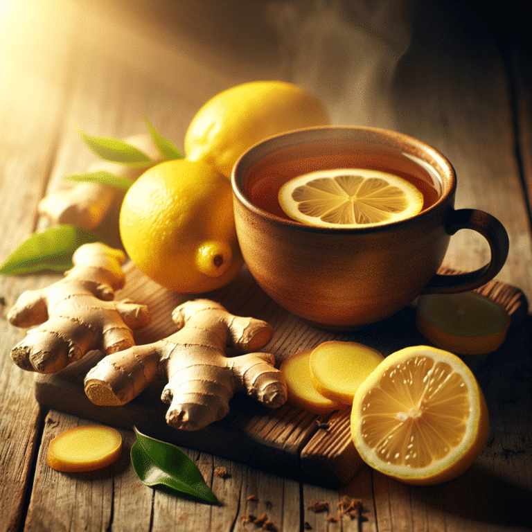 chá detox de gengibre e limão: uma combinação poderosa