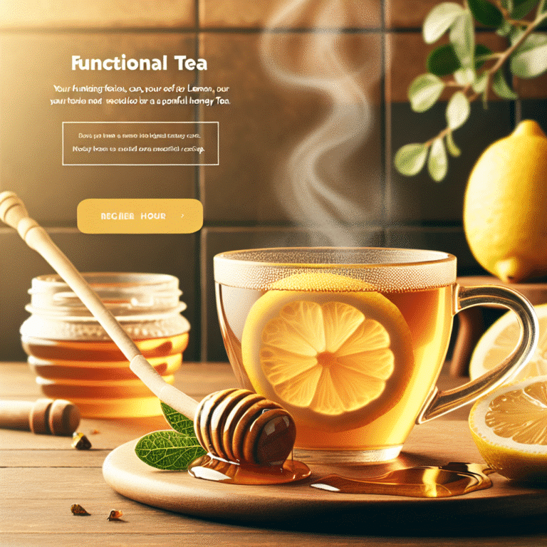 chá funcional de limão com mel: uma receita poderosa