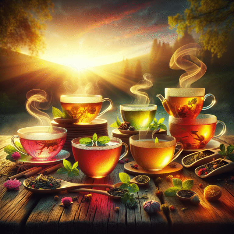 Chás naturais que revitalizam seu dia