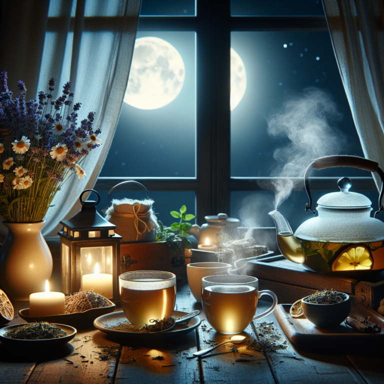 preparando o chá calmante ideal para a noite