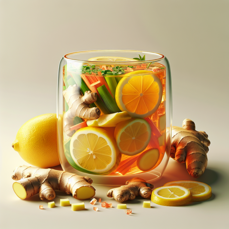 chá detox de gengibre e limão: sabor e saúde