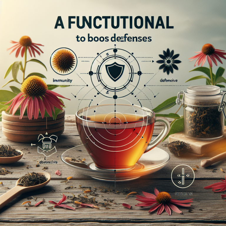 chá funcional de equinácea para aumentar as defesas