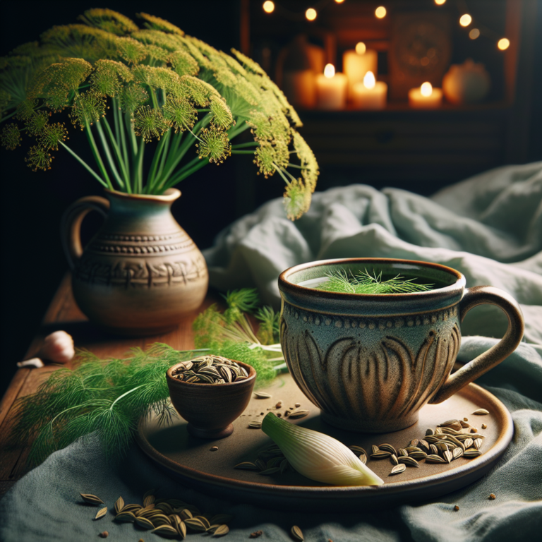 chá de erva-doce para um sono tranquilo