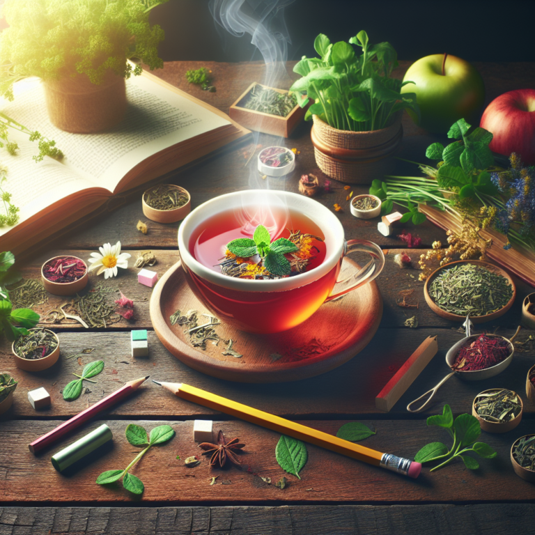 chá de ervas para produtividade
