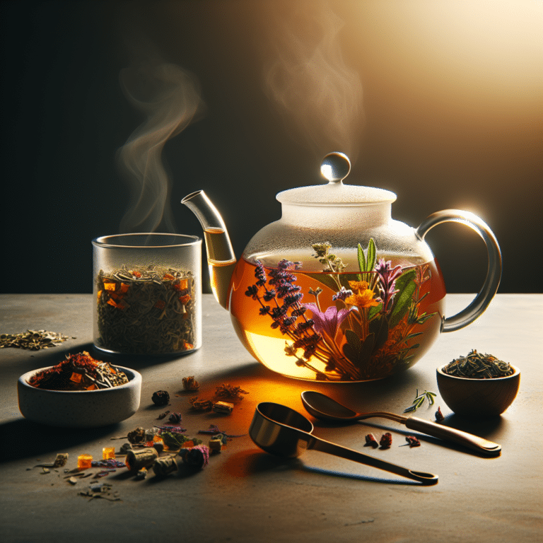 chá funcional de ervas para limpeza do corpo simples e saboroso