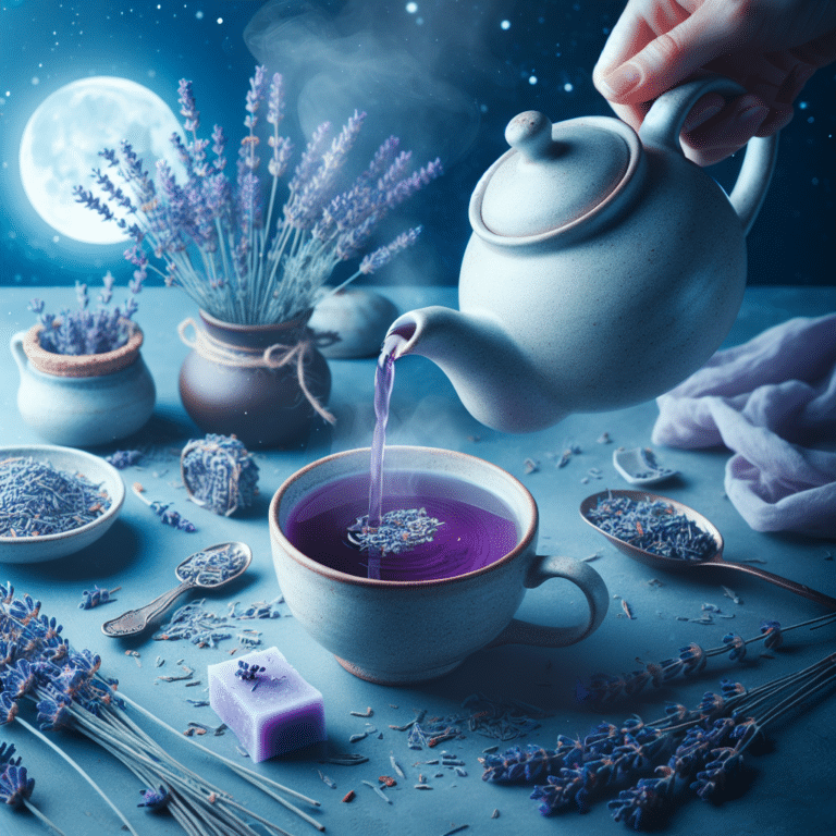 chá funcional de lavanda para sono